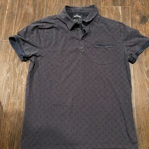 Express Dark Patterned Polo Shirt